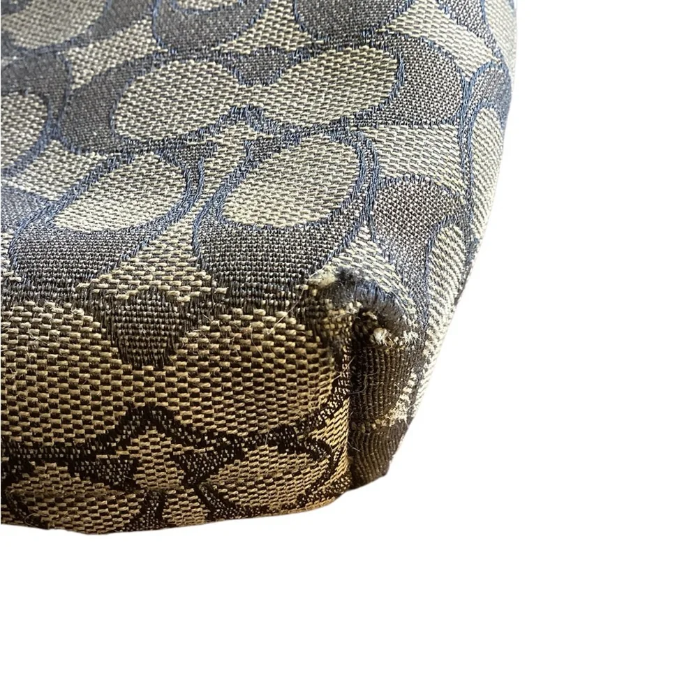 Coach Signature Coated Canvas Black File Crossbody Bag - READ DESCRIPTION - Picture 8 of 10